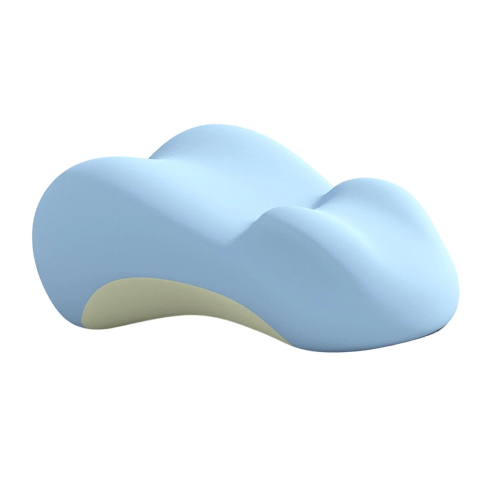 Almohada de Lectura Almohada Cojín Soporte para Espalda Almohada Elevadora de Tobillo Material de Espuma Memoria Cubierta Removible, Azul, Individual