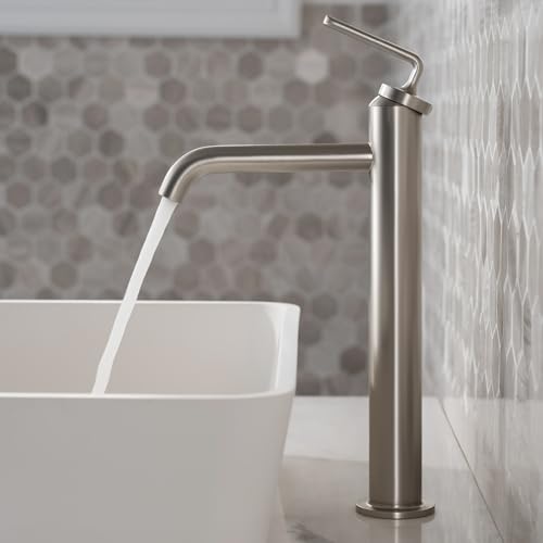 KRAUS Ramus Single Handle Vessel Sink Bathroom Faucet with Pop-Up Drain in Brushed Gold, KVF-1220BG by Kraus - Image 7