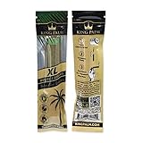 King Palm King XL Size Cones - (1 Pack, 1 Roll Total) - Natural Pre Roll Palm Leafs - Pre Rolled Cones - All Natural Cones - Corn Husk Filter - Preroll Cones - Cones with Filter - Organic Cones