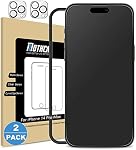 Mothca 2 Pack Matte Glass Screen Protector for iPhone 14 Pro Max [6.7 inch] + 2 Pack Camera Lens Protector, Anti-Glare & Anti-Fingerprint Tempered Glass Film, Bubble Free, Case Friendly, Smooth as Silk