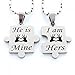 Produktbild Lieblingsmensch Partner Anhänger Puzzleteile - He is Mine - I am Hers