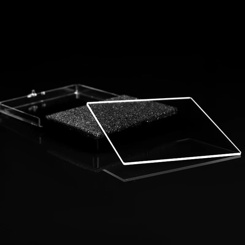 Quartz Glass Plate Various Specifications Transparent UV(10x10x0.5mm)