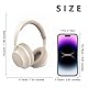 MUARRON Kabellose Bluetooth-Kopfhörer, Bluetooth 5.3, 10 Meter Reichweite, tragbar, Tiefe Bässe, HiFi-Stereo-Klang, Bequeme und atmungsaktive Ohrpolster, integriertes Mikrofon.