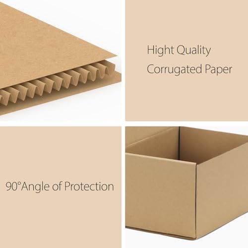 RLAVBL 7x5x4 Small Shipping Boxes Set of 40, Brown Corrugated Cardboard Mailer Box for Packing, Mailing, Business - Thumbnail 3