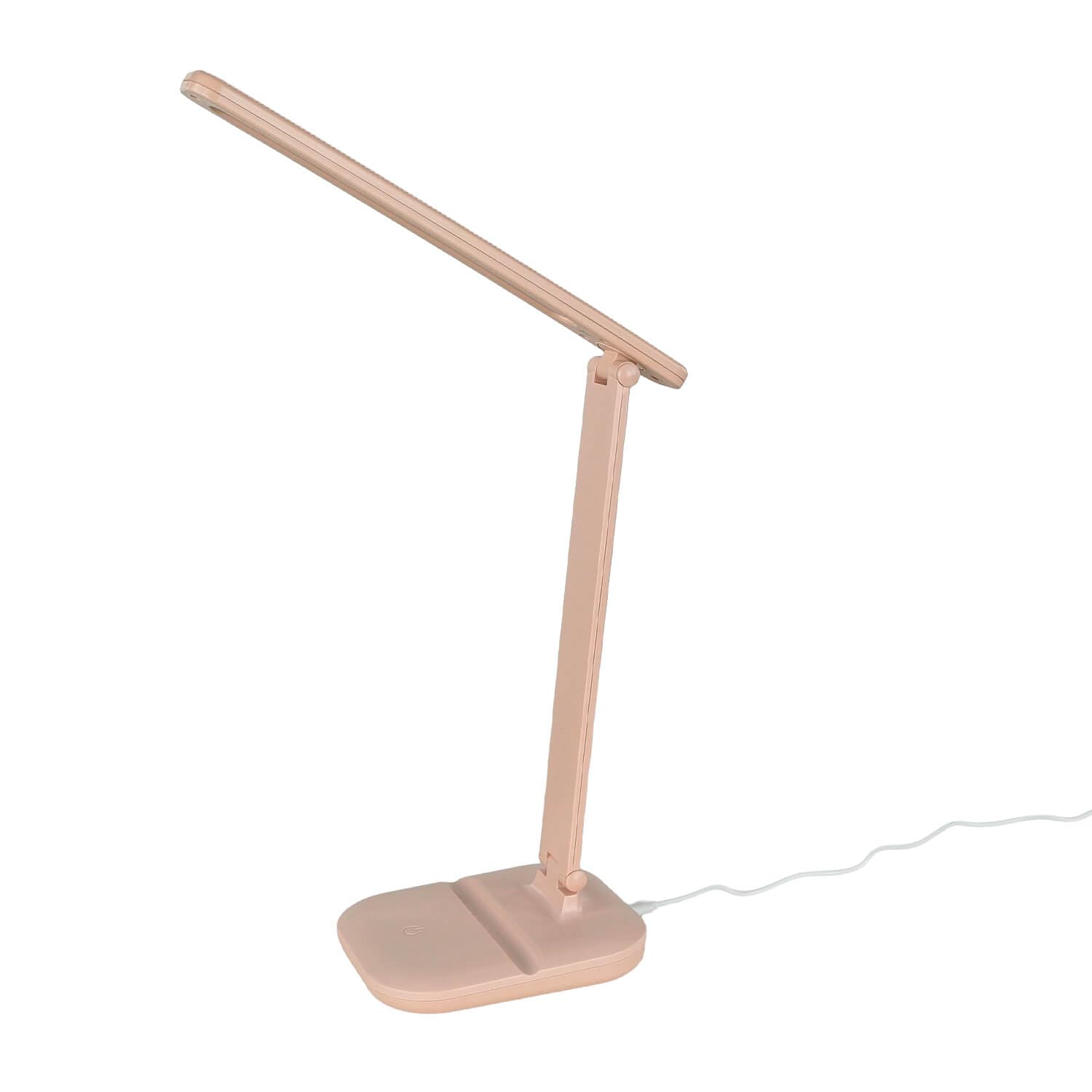 Licht-Erlebnisse LED Kinderzimmerlampe Tisch dimmbar Touch Farbwechsel 32,3 cm Rosa klappbar 380 lm Tischleuchte Kinderzimmer Schreibtischlampe
