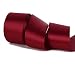 Double Face Satin Ribbon 20 Yards For Party Wedding Home Decoration Handmade Craft (2" Wide, 275 Wine Red)