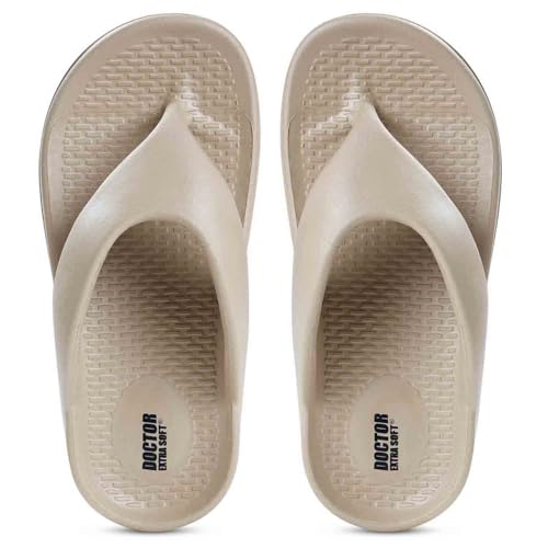 Image of DOCTOR EXTRA SOFT Women's EVA Flip Flop Slippers| Lightweight Comfortable Sandals| Thick Sole Cushion Slip-On, Waterproof Cloud Soft Platform Thong for Summer Beach, Pool & Indoor Outdoor Wear D-557