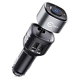 Bluetooth Receiver for Car, Esky BT09 Bluetooth 5.1 Hands-Free Car Kits/Bluetooth Aux Car Audio Adapter with Dual 2.4A 20W USB Port Car Charger, Wireless Car Kits Audio Stereo