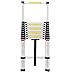 Telescoping Ladder 10.5 FT Extension Telescopic Ladders 3.2m Lightweight Aluminum Portable Multi-Use in Home Attic & RV Work Retractable Collapsible Folding 12 Steps EN131 Certificated 330lbs Capacity