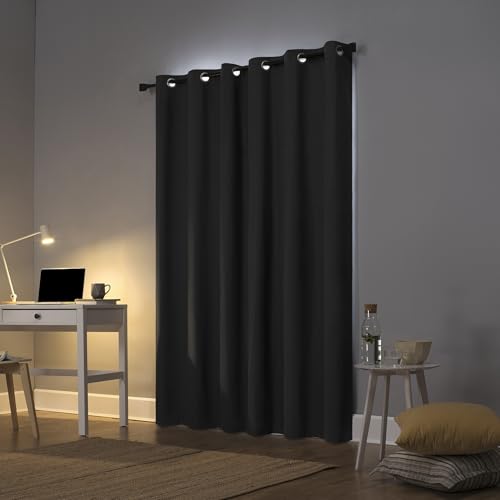 Rideaux occultants 100% anthracite Sun Zero Cyrus 101x160 cm - 3