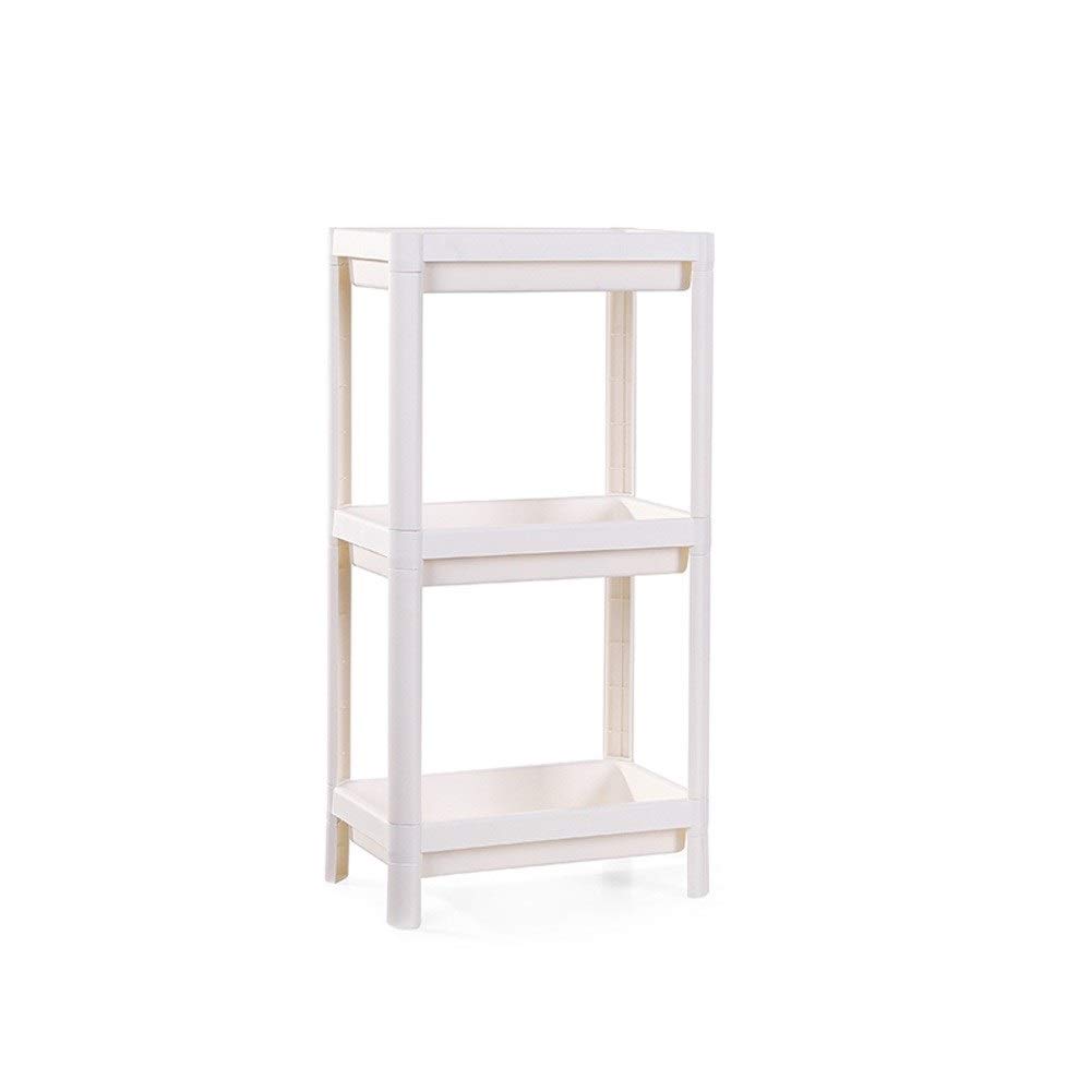 Étagère de douche multicouche en plastique, serviteur de rangement 2 bacs pour douche