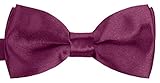 Maße: 10 cm x 4,5 cm BomGuard violette kinder-fliege einsteck-tuch hosen-träger set kostüm baby violett