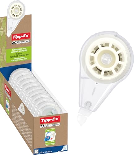 Tipp-Ex Korrekturroller Nachfüllkassette 2x 14m X 5mm – Easy Refill, Weiß