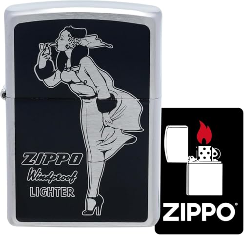 Encendedor Zippo Negro Latón Base Regular miniatura 2