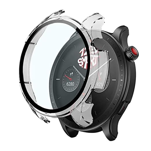 Capa Protetora Case para GTR 4 Bumper de Acrílico com película de vidro temperado compatível com GTR4 GTR 4 A2166 - Marca: 123smart (Transparente)