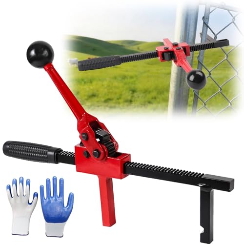 Chain Link Fence Stretcher Tool, Heavy Duty Ratchet Fence Tension...