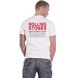 Rolling Stones The T Shirt Goat Head Soup Tracklist Officiel Homme Blanc Size S - Les Beatles, Paul McCartney, John Lennon, RIngo Starr, George Harrison Rolling Stones The T Shirt Goat Head Soup Tracklist Officiel Homme Blanc Size S – Image 2
