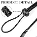 Parma77 Faux Leather Whip, 6.5 feet Costumes Equestrian Black Whip for Halloween Cosplay Costume Accessories（Black ）
