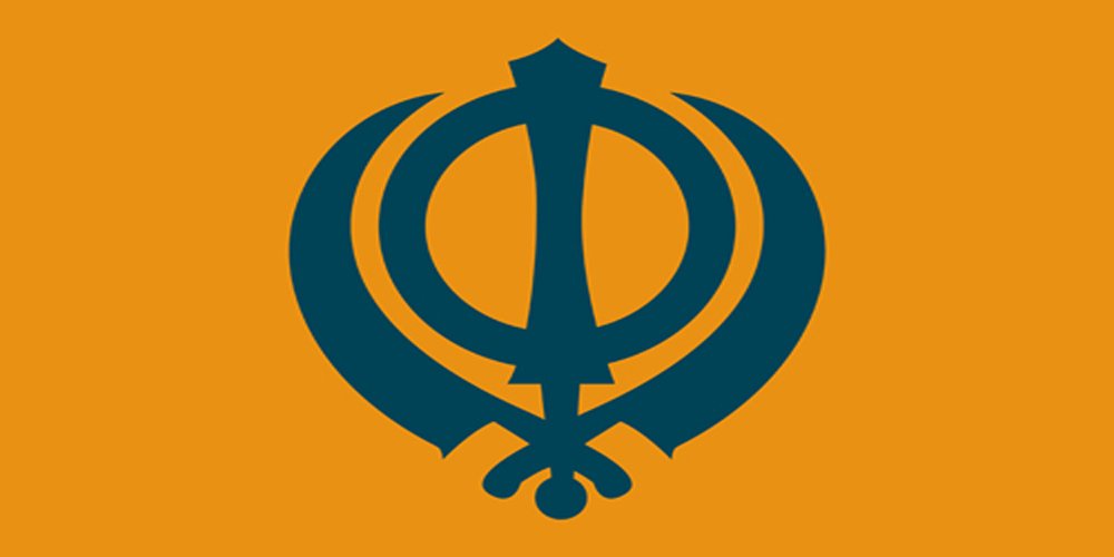 5ftx 3ft SIKH FLAG BANNER DECORATION