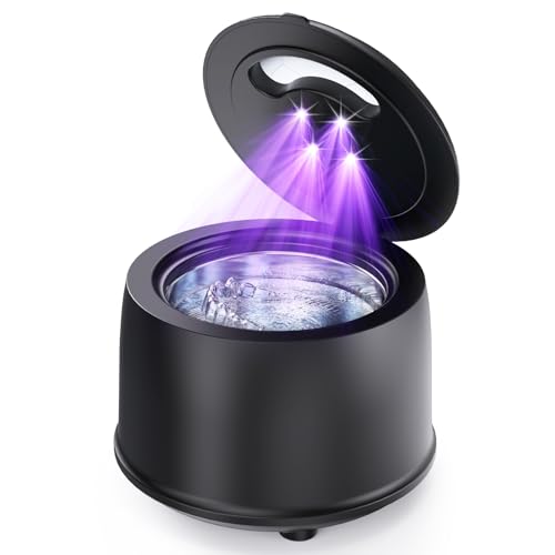 Ultralent Pulitore Ultrasuoni 45000Hz | 25W | 200ML | 4 modelli， con Lampada UV Pulitore...