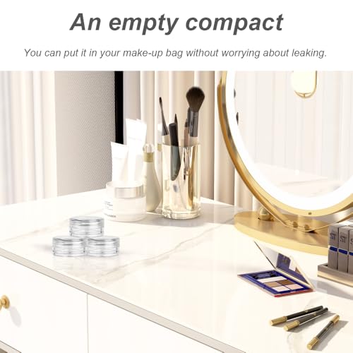 Transparente Leer Döschen, 4 Stück Cremedose Mini Dosen, Kosmetikbehälter, Reise Probenbehälter, für Lippenbalsam, Lotion, Creme