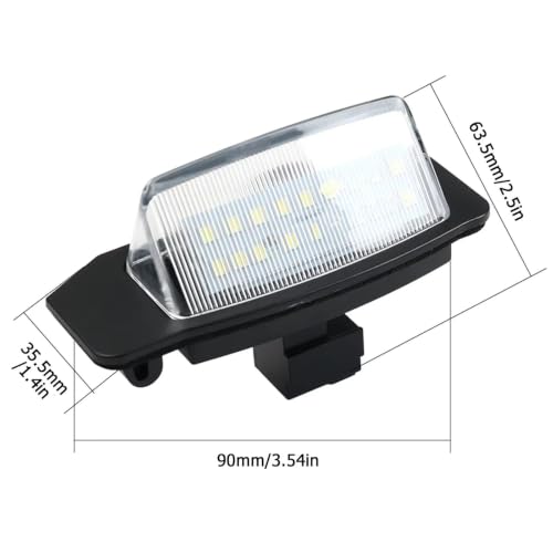 Luz de matrícula para Mitsubishi Outlander evita multas y fallos ITV 5