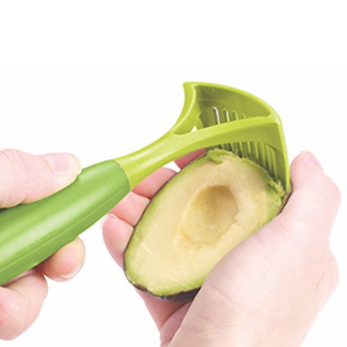 Jokari 5-In-1 Multi Use Avocado Tool. Knife, Pitter, Slicer, Scooper And Ultra Stiff Masher Is Dishwasher Safe And Bpa-Free. 1 Utensil To Make Guacamole, Black Bean Burgers, Mashed Potatoes And More #TOP5