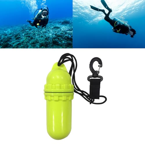 caralin Diving Waterproof Box Rafting Key Box Seal Box Dry Box Diving Seal Box Beach Storage Container for Electronic Devices PP