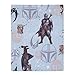Disney Star Wars The Mandalorian Grey, Tan and Blue 4 Piece Toddler Bed Set - Comforter, Fitted Bottom Sheet, Flat Top Sheet, and Reversible Pillowcase