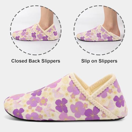 Image of Fires Womens Mens Slippers with Rubber Sole Soft-Lightweight House Slipper Socks Around House Shoes Non Slip Indoor /Outdoor