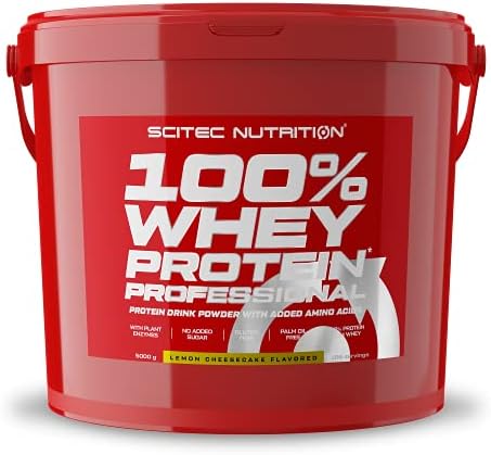 Scitec Nutrition 100% Whey Protein Professional, Zawiera dodatkowe aminokwasy i enzymy trawienneó, bez glutenu, 2.35 kg, Słony Karmel