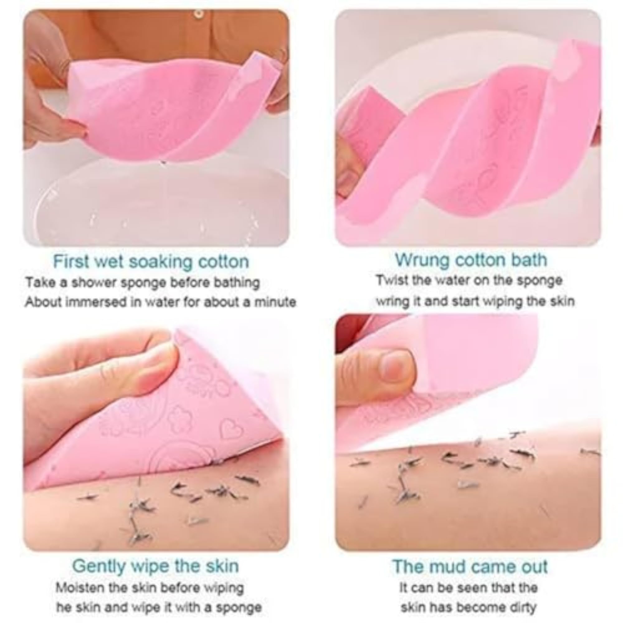 Soft Bath Exfoliating Sponge - Super Soft PVA Body Dead Skin Remover
