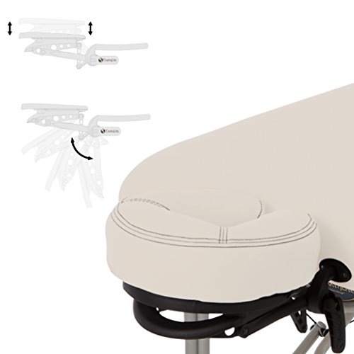 Image of EarthLite Portable Massage Table Luna - 30 inch Wide, CFC Free Professional Foam, Weighs Only 29lbs, Patented, Strong Aluminum Reiki Frame (Working Weight 750lbs), Vanilla