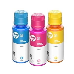 HP 31 Cyan, Magenta, Yellow Ink Bot...
