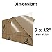 MIFFLIN Cast Plexiglass Sheet (Transparent Clear, 1 Piece, 6x12 Inch, 0.118