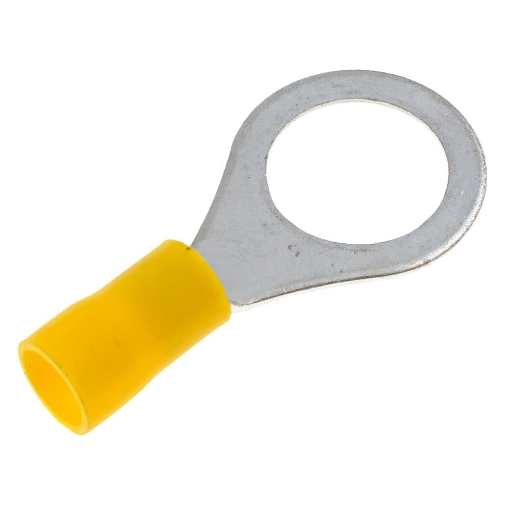 Terminal de anillo DORMAN 85518 de calibre 12-10 AWG y 1/2 pulgada color amarillo para cables 4