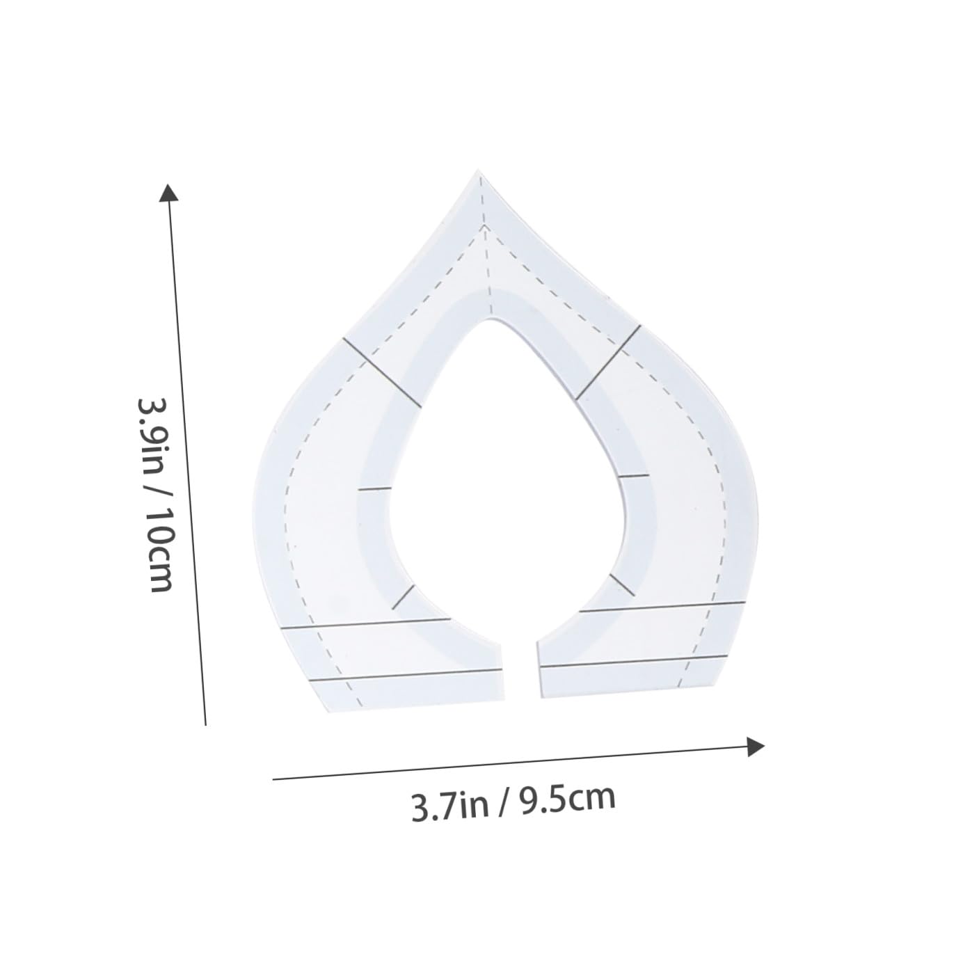 Righello Patchwork Acrilico 9 Pezzi, Template per Cucito | Set 9 Pezzi, Pratico per Quilting e Patchwork Fai da Te, Supporto per Lavorazioni Creative
