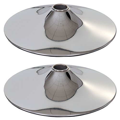 Mendler 2X Plateau de Sol pour Tabouret de Bar Chrome Ø 41cm