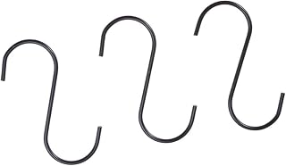 FELTECHELECTR S Hooks for Hanging 12pcs Kitchen s Hooks Black Removable for Organization