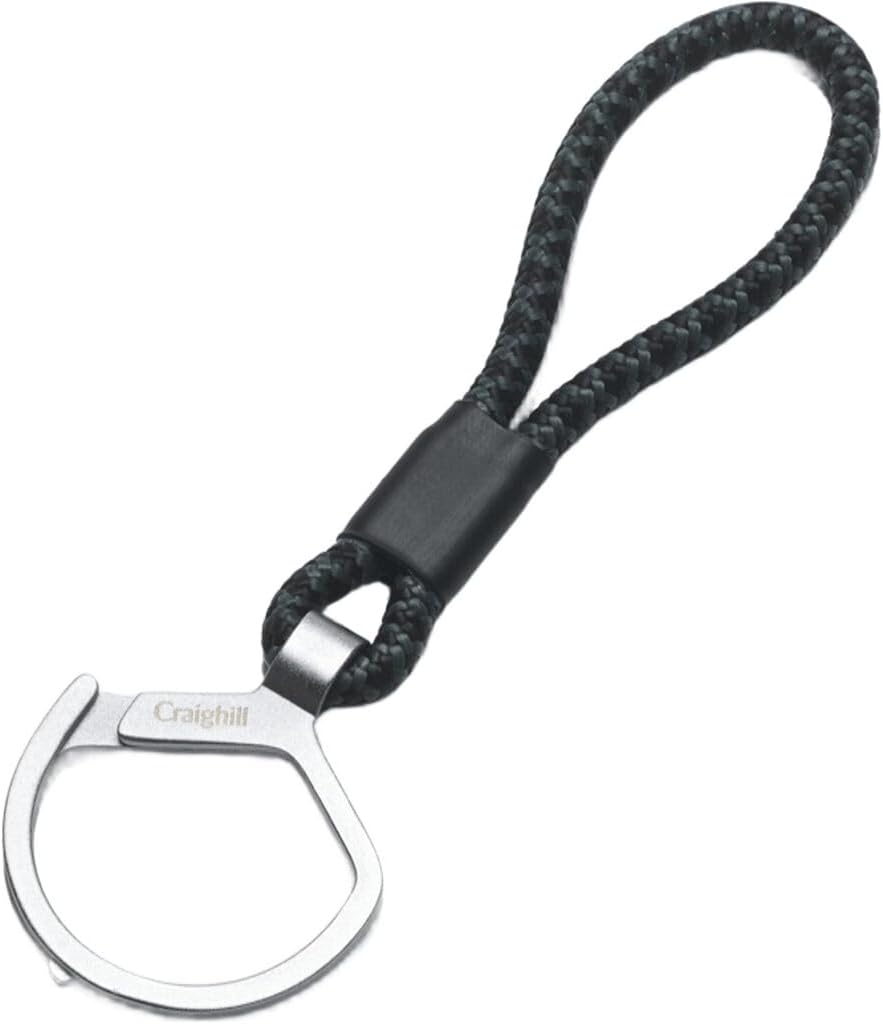 Craighill Rope Split Ring - Durable Split Ring Keychain for Car Keys, House Keys & Accessories,
