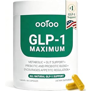 ooioo GLP-1 Weight Loss Supplement with Berberine, Ceylon Cinnamon & Probiotic Blend for Appetite, GLP-1 Activate, Metabolism & Gut, Vegan, Non-GMO, Halal Capsules for Men & Women