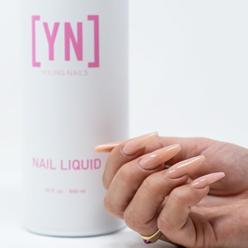 Young Nails Liquid Nail Monomer for Acrylic Nail Powder - Professional Liquid Monomer, Acrylic Nails At Home, Low Odor, MMA Free, Non-Yellowing, 32 oz - Thumbnail 3