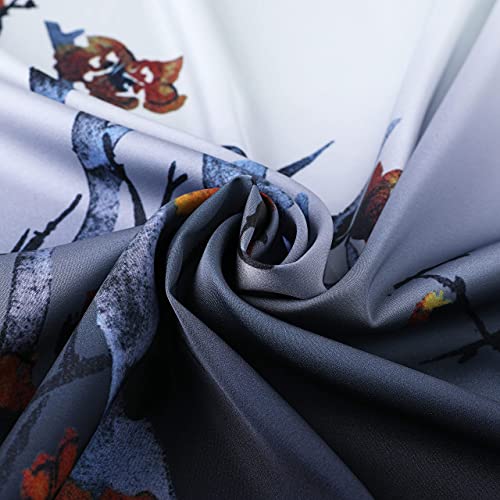 Image of PRODESIGN Kimono Robe for Women - Long Satin Sleepwear Silky Kimono Cover-Up Nightgown Japanese Bathrobe Loungewear Blouse