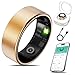 Smart Health Ring for Women Men Fitness Tracker with Heart Rate, Blood Oxygen, Blood Pressure, Sleep Monitoring, Step Counting, IP68 Waterproof for iOS and Android, No APP Fee, Xmas Gifts, Rose Gold 8