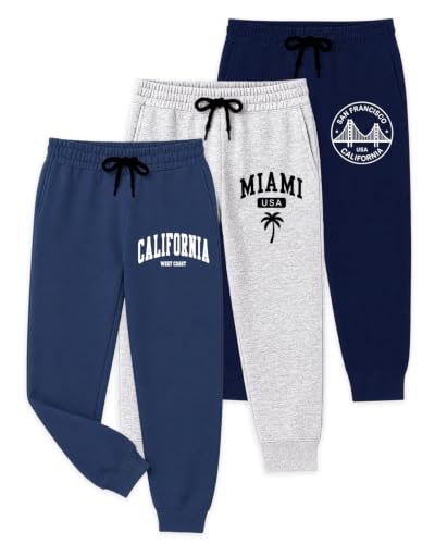 Image of Kuchipoo Boys Regular Fit Track Pants - Pack of 3