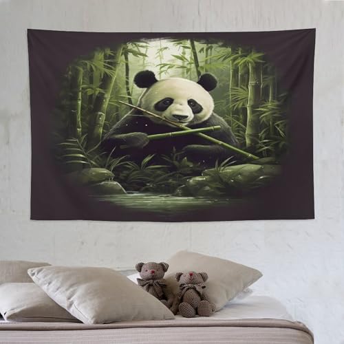 Tapisserie murale panda grand tissu de décoration pour masquer les murs nus de votre intérieur