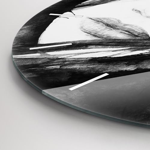 Horloge en Verre de Qualité Supérieure Wallfluent Portrait