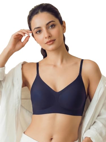 Image of Tweens Cotton Padded Bonded Bra for Women | Full Coverage Wire-Free Bra | Seamless No-Dig Comfort | Breathable Cotton | Elastic-Free Bottom Band & Side Wings | Pack of 1|