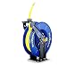 Goodyear Steel Retractable Air Compressor/Water Hose Reel with 1/2 in. x 50 ft. Rubber Hose, Max. 300PSI