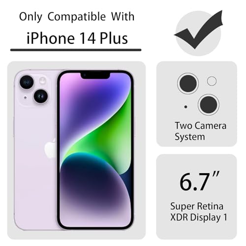 Coque iPhone 14 Plus motif nœud rose, le cadeau idéal girly - 6